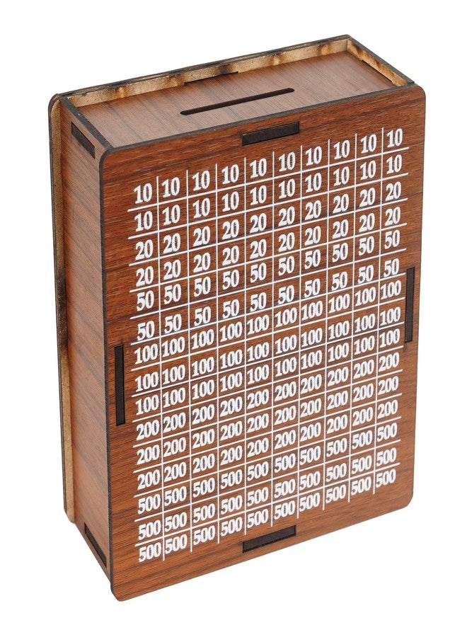 Craftzo Mickey Mouse Printed Wooden Money Saving Box | Piggy Bank | Cash Saver with Counting Target Coin Bank - Image 2